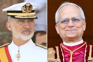 König Felipe von Spanien lobt Friedensaufruf des neuen Papstes