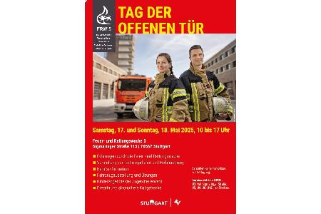 Plakat zum Tag der offenen Tür auf der Feuer- und Rettungswache 5 in Stuttgart. Plakat zum Tag der offenen Tür auf der Feuer- und Rettungswache 5 in Stuttgart.