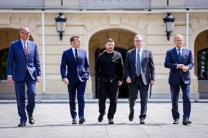 Die Ukraine und ihre wichtigsten europäischen Verbündeten machten bei ihrem groß inszenierten Treffen in Kiew eine klare Ansage an Moskau.