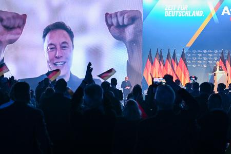 Musk unterstützte im Wahlkampf die deutsche AfD. (Archivbild)