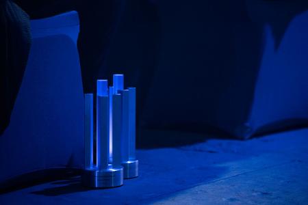 Zwei der begehrten Trophäen beim Deutschen Computerspielpreis. (Archivbild) Zwei der begehrten Trophäen beim Deutschen Computerspielpreis. (Archivbild)