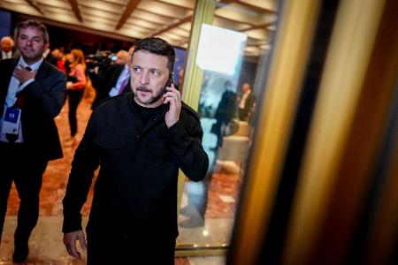 Der ukrainische Wolodymyr Selenskyj zeigte sich in Albanien wenig optimistisch.