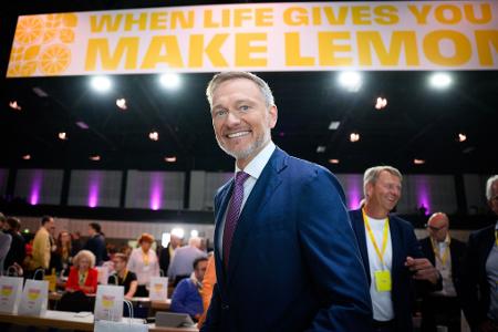 Bis zum Ende kämpferisch: Christian Lindner. 