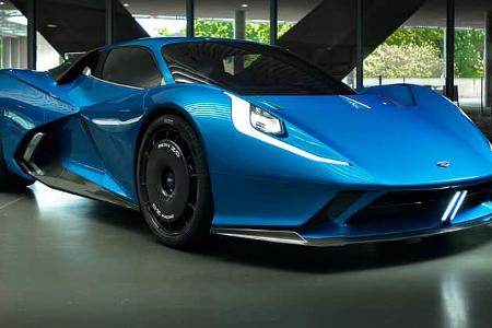 Hypercar Estrema Fulminea Italien Feststoffakku Superkondensator