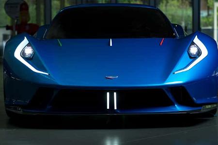 Hypercar Estrema Fulminea Italien Feststoffakku Superkondensator