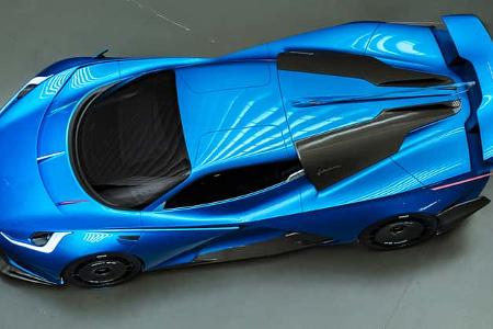 Hypercar Estrema Fulminea Italien Feststoffakku Superkondensator