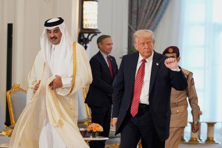 Trump schwärmte bei seinem Besuch in Katar über seine enge Freundschaft zum Emir. 