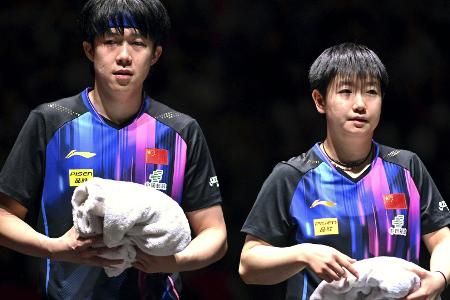Tischtennis: Chinesen Wang/Sun schaffen Mixed-Hattrick Tischtennis: Chinesen Wang/Sun schaffen Mixed-Hattrick