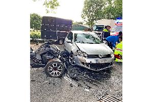 Am Montagabend, 26.5.25, wurde ein Trike-Fahrer bei einem Zusammenstoß schwer verletzt.