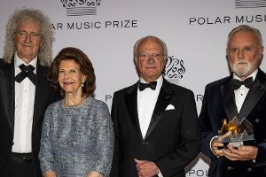 König Carl Gustaf ehrt Queen-Musiker mit Polar Music Prize
