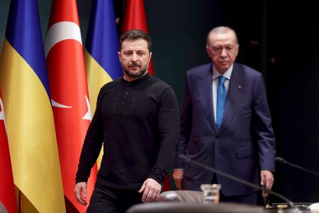 Der ukrainische Präsident Wolodymyr Selenskyj dankte der Türkei für ihre Unterstützung der territorialen Unversehrtheit des Landes. (Archivbild)