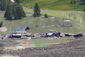 Nach Gletscherabbruch: Gestauter See läuft ab