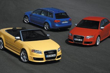 Audi RS 4 Limousine, Avant und Cabriolet - Baureihe B7