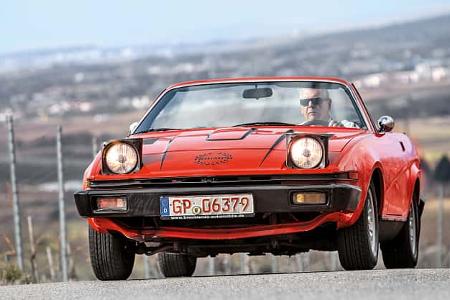 Triumph TR7 Cabrio, Frontansicht