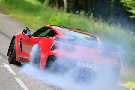Chevrolet Corvette Z06, Burnout