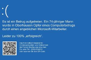 Falscher Microsoft-Mitarbeiter: 74-Jähriger wird Opfer eines perfiden Betrugs