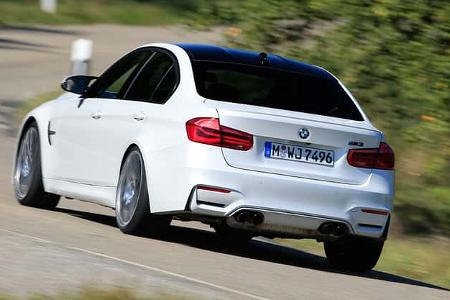 BMW M3 Competition, Heckansicht BMW M3 Competition, Heckansicht