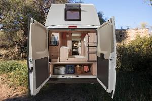Mini-Wohnmobil mit Heckbad