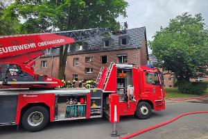 Küchenbrand auf der Flandernstraße in Schmachtendorf - Bewohner retten sich rechtzeitig ins Freie