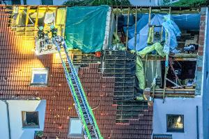 In Ulm wurden infolge des Unwetters mehrere Wohnhausdächer abgedeckt - war es ein Tornado?