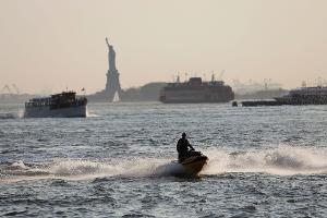 Die Sicht ist getrübt in New York - das liegt an Bränden weit entfernt