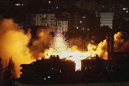 Erneut griff Israels Luftwaffe Ziele im Libanon an. 