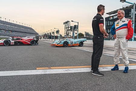 Porsche 963 vs. Porsche 917 - Treffen in Daytona - 2023