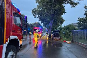 Tödlicher Unfall auf der Kempener Straße, (c) Feuerwehr Tönisvorst