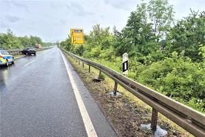 Bild zum Verkehrsunfall auf der B6.