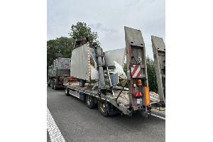 Beschädigter Lkw