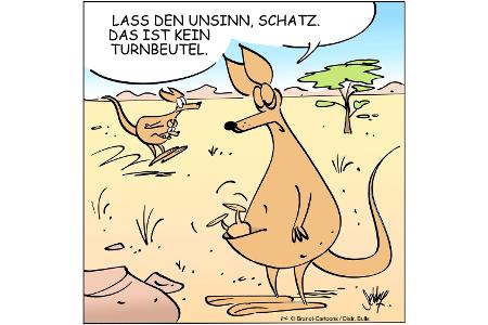 Cartoons zu trendigen Themen