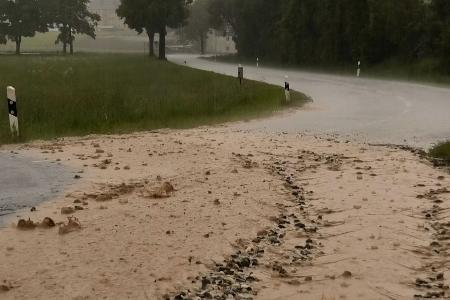In manchen Regionen Deutschlands gab es starken Regen und Sturmböen.