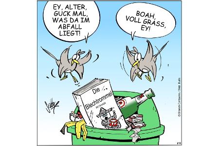 Cartoons zu trendigen Themen