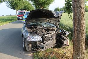Das Auto wurde abgeschleppt. Foto: Polizei Minden-Lübbecke