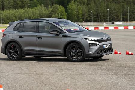 Skoda Elroq RS Elektro SUV Fahrbilder Offroad Skoda Elroq RS Elektro SUV Fahrbilder Offroad