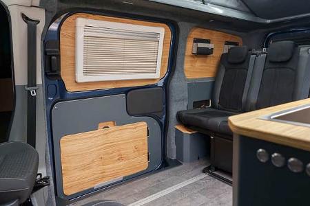 Campervan Pureflexx Escape 500 Verkleidung mit Holz und Filz