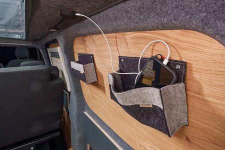 Campervan Pureflexx Escape 500 Filztaschen Detail