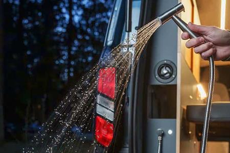 Campervan Pureflexx Escape 500 Außendusche aus Edelstahl