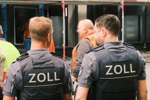 Baustellenkontrolle in Jena, Foto: Zoll