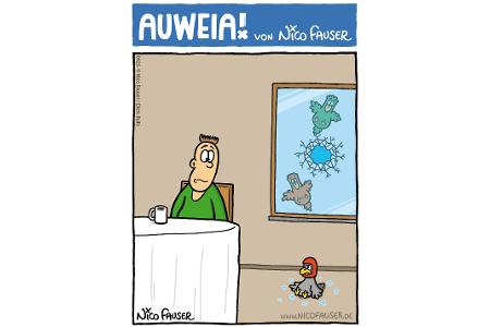 Alltäglicher Humor und Vögel