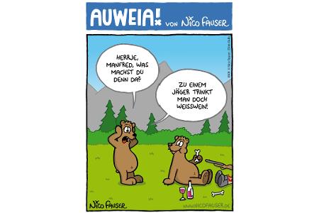 Alltäglicher Humor und Vögel
