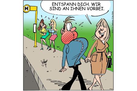 Cartoons zu trendigen Themen