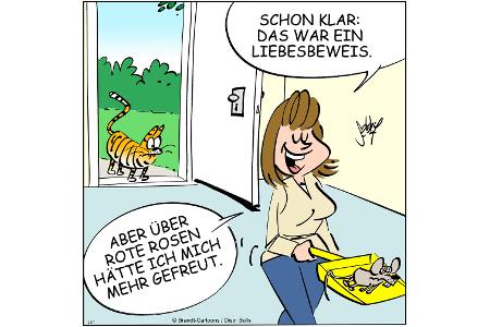 Cartoons zu trendigen Themen