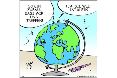 Cartoons zu trendigen Themen