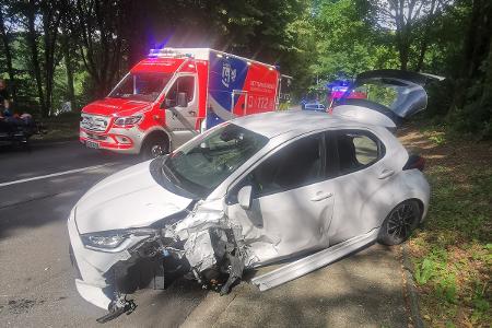 Unfall auf der Dr.-Ottmar-Kohler-Straße Unfall auf der Dr.-Ottmar-Kohler-Straße