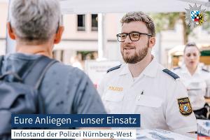 Infostand der Polizeiinspektion Nürnberg-West