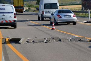 Aufwölbung lässt Toyota Corolla fliegen