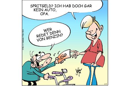 Cartoons zu trendigen Themen