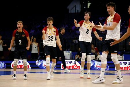 Deutsche Volleyballer schlagen auch Iran