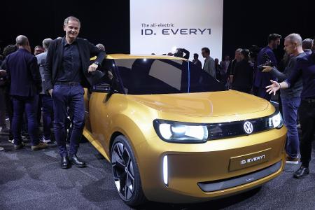 Will VW-Chef Blume als Erstes mit der neuen Rivian-Technik bestücken: die Serienversion des Elektro-Kleinwagens ID. Every1. (Archivfoto)